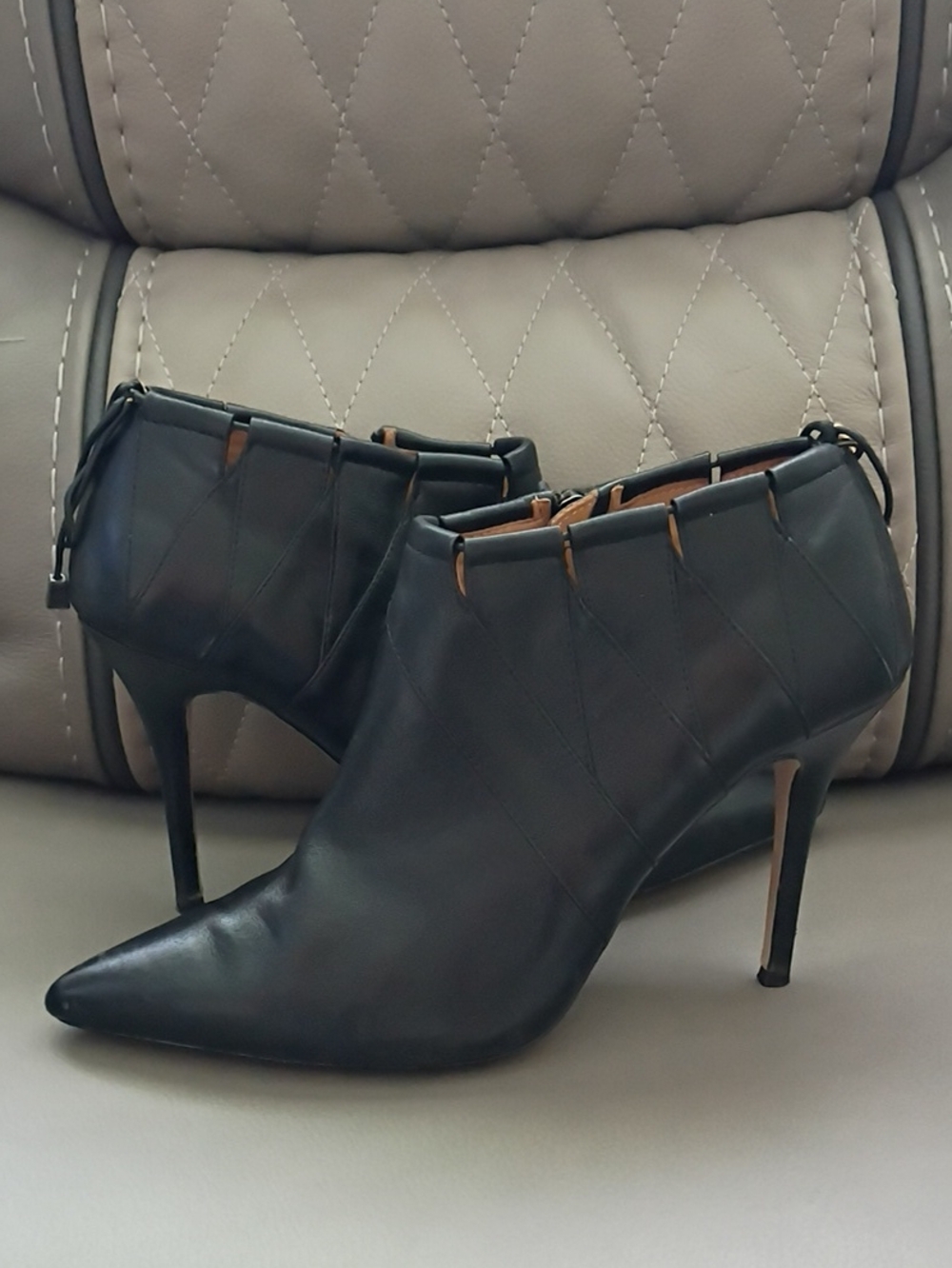 Badgley Mischka "Prize" Drawstring Ankle Boots